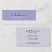 Eenvoudige Stippen Periwinkle Visitekaartje (Voorkant / Achterkant)