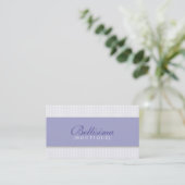 Eenvoudige Stippen Periwinkle Visitekaartje (Staand voorkant)