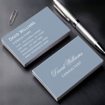 Eenvoudige Stof Blauw Moderne Kleur Witte Script