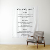 Eenvoudige Stoffen Trouw Menu Banner Wandkleed (In situ)