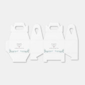 Eenvoudige stoffige blauwe Waterverf loof bruiloft Bedankdoosjes (Uitgevouwen)