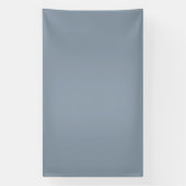 Eenvoudige stoffige duifblauwe kleur spandoek (Verticaal)