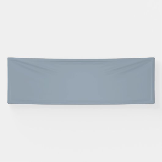 Eenvoudige stoffige duifblauwe kleur spandoek (Horizontaal)