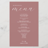 Eenvoudige stoffige roos kalligrafie elegant bruil (Voorkant)