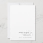 Eenvoudige & strakke diploma-uitnodiging kaart (Achterkant)