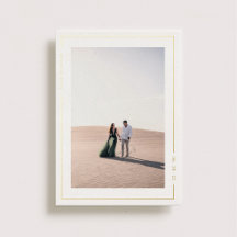 Eenvoudige stralende huwelijks-'Save the Date' gou