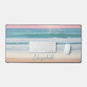 Eenvoudige strand zonsondergang aangepaste naam bu bureaumat (Keyboard & Muis)
