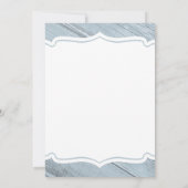 Eenvoudige strandwiekuitnodigingen kaart (Achterkant)