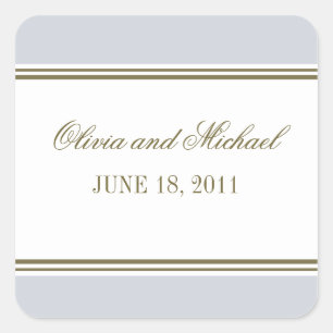 Eenvoudige Streep Franse Blauwe Sticker