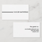 eenvoudige streep visitekaartje (Voorkant / Achterkant)