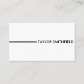 eenvoudige streep visitekaartje (Voorkant)