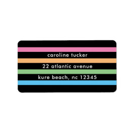 Eenvoudige streepjes op label voor zwart-wit