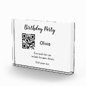 Eenvoudige streepjescode van de verjaardagswebsite fotoblokken (Rechts)