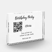 Eenvoudige streepjescode van de verjaardagswebsite fotoblokken (Links)