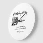 Eenvoudige streepjescode van de verjaardagswebsite grote klok (Hoek)