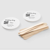 Eenvoudige streepjescode van de verjaardagswebsite handwaaier (Niet-gemonteerd)