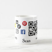 Eenvoudige streepjescode van de website van het be koffiemok (Center)