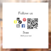 Eenvoudige streepjescode van de website van het be raamsticker (Vel 2)