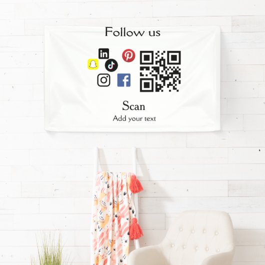 Eenvoudige streepjescode van de website van het be spandoek (Insitu)