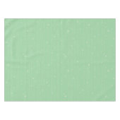 Eenvoudige strepen en stippen moderne muntgroen tafelkleed (Voorkant (Horizontaal))