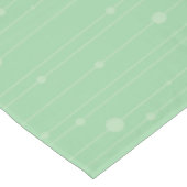 Eenvoudige strepen en stippen moderne muntgroen tafelkleed (Gekanteld)