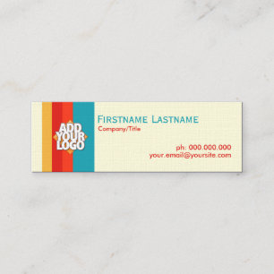 Eenvoudige Strepen Nieuwe Retro Mini Kaarten Visitekaartje