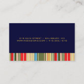 Eenvoudige strepen Visitekaartjes (Achterkant)
