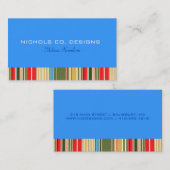 Eenvoudige strepen Visitekaartjes (Voorkant / Achterkant)