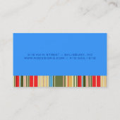 Eenvoudige strepen Visitekaartjes (Achterkant)