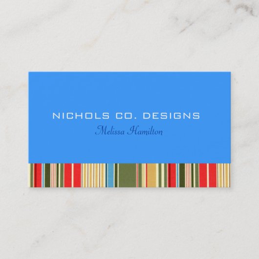 Eenvoudige strepen Visitekaartjes (Voorkant)