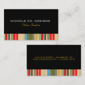 Eenvoudige strepen Visitekaartjes (Voorkant / Achterkant)