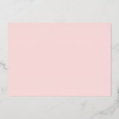 Eenvoudige Stripe Bat Mitzvah Star van David Roos Folie Uitnodiging (Achterkant)