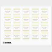 Eenvoudige Stripe Buttercream Sticker (Vel)