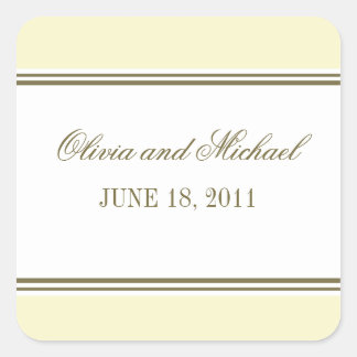 Eenvoudige Stripe Buttercream Sticker