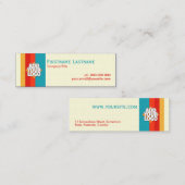 Eenvoudige Stripes New Retro-minikaarten Mini Visitekaartje (Voorkant / Achterkant)