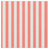 Eenvoudige Stripes Pattern Coral/White Trendy Stof (Close Up)