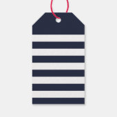 Eenvoudige Stripes Photo Holiday Gift Labels / Nav Cadeaulabel (Achterkant)