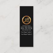 Eenvoudige Stropdas Kutselij Fine Dining instellen Mini Visitekaartje (Achterkant)