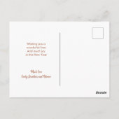 Eenvoudige structuurnaam Merry kerstfeestdag Briefkaart (Achterkant)