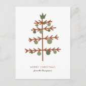 Eenvoudige structuurnaam Merry kerstfeestdag Briefkaart (Voorkant)