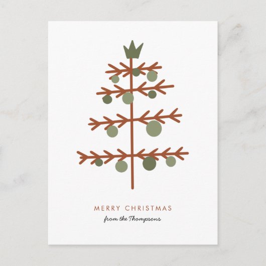 Eenvoudige structuurnaam Merry kerstfeestdag Briefkaart (Voorkant)