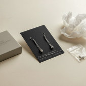 Eenvoudige stud oorbel display kaart