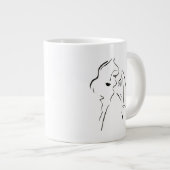 Eenvoudige studie - Schets van een dame Grote Koffiekop (Voorkant rechts)