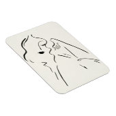 Eenvoudige studie - Schets van een dame Magneet (Rechterzijde)