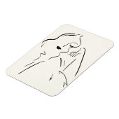 Eenvoudige studie - Schets van een dame Magneet (Linkerzijde)