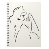 Eenvoudige studie - Schets van een dame Notitieboek (Voorkant)