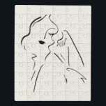 Eenvoudige studie - Schets van een dame Puzzel<br><div class="desc">Eenvoudige studie II van Victoria Borges. | 139038 GG</div>