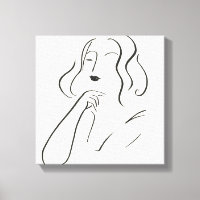 Eenvoudige studie - Schets van een vrouw