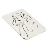 Eenvoudige studie - Schets van een vrouw Magneet (Rechterzijde)