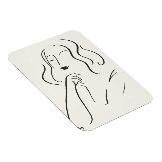 Eenvoudige studie - Schets van een vrouw Magneet (Rechterzijde)